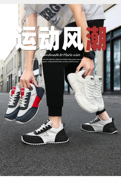Protección de marca 2026 nuevas zapatillas casuales versátiles de moda deportiva para hombre, ligeras, antideslizantes, transpirables y resistentes al desgaste