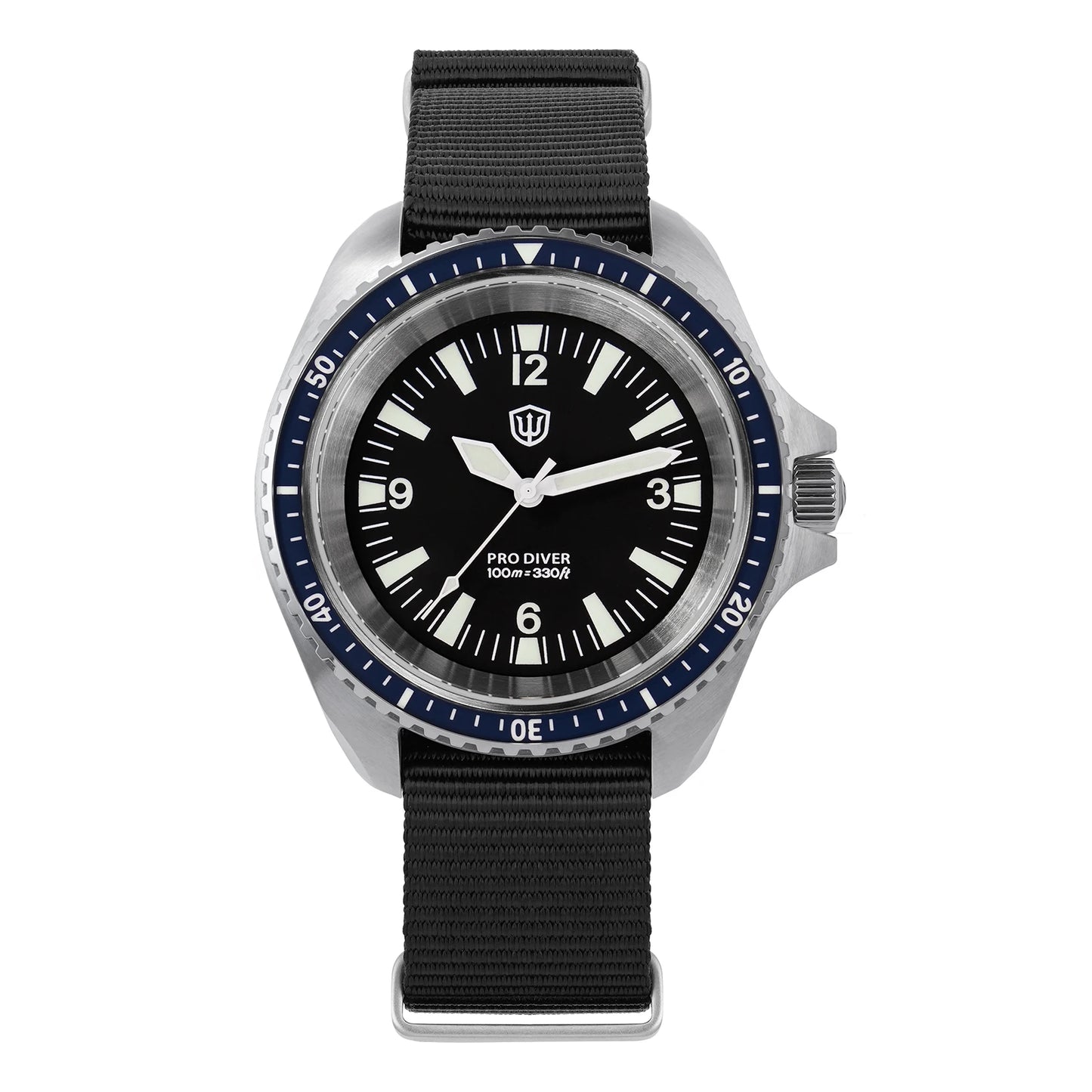Reloj para hombre Watchdives WD1980 V3 38mm Vintage VH31 Ronda 515 con movimiento de cuarzo, segundero continuo, luminoso y cristal de zafiro