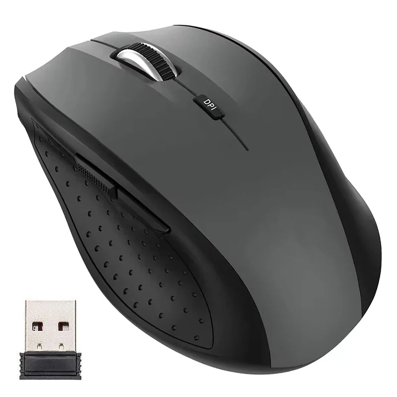 Wireless Mouse Silent 2.4G Wireless Mouse, Portable Optical Wireless Mouse with Adjustable 1600 DPI, USB Nano Receiver, Silent Wireless Mouse for Laptop, PC, MacBook & Notebook