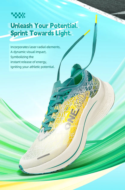 ONEMIX Carbon Fiber Plate Running Shoes Traction Shock Absorption Professional Marathon PB Racing Sports Trainers