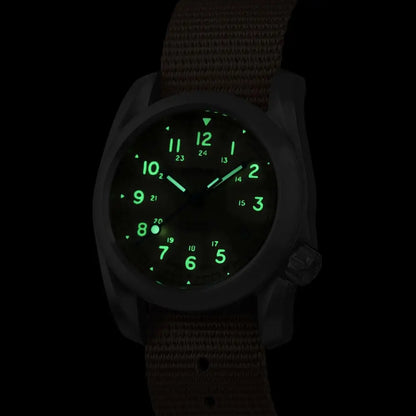 BODERRY Men Automatic Watch 40MM Titanium Pilot Sport Mechanical Wristwatch 100m Waterproof Sapphire C3 Luminous NH35