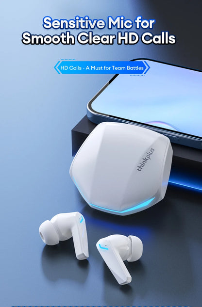 Lenovo GM2 Pro TWS kabellose Bluetooth 5.3-Ohrhörer – HD-Kopfhörer mit Touch-Steuerung und Mikrofon, wasserdichte Sport-Kopfhörer