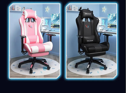 Sedia da gaming Sedia per computer Comoda seduta reclinabile Gaming LIVE Casa per studenti in dormitorio Ergonomia per uso sedentario