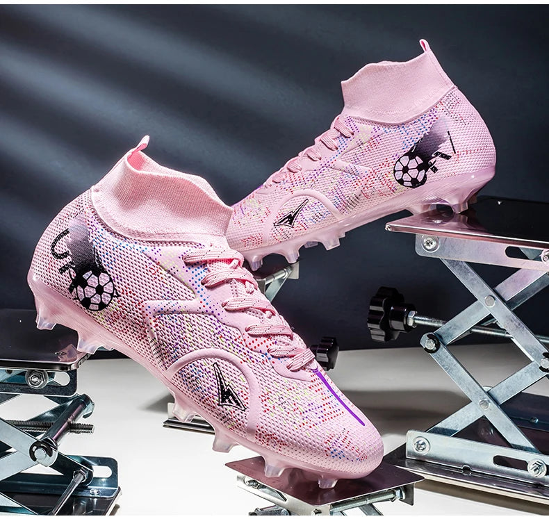 Scarpe da calcio professionali da uomo, scarpe da calcetto con tacchetti, sneakers da calcio ultraleggere per allenamento e sport all’aperto
