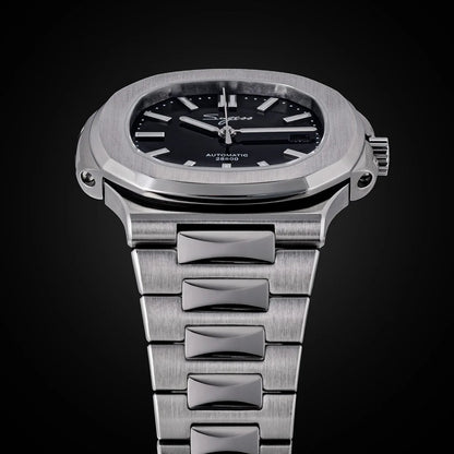 Sugess Man Watch Automatic Mechanical Wristwatches Miyota 9015 Movement MOP Dial Luminous Waterproof 5bar Bracelet Luxury S466