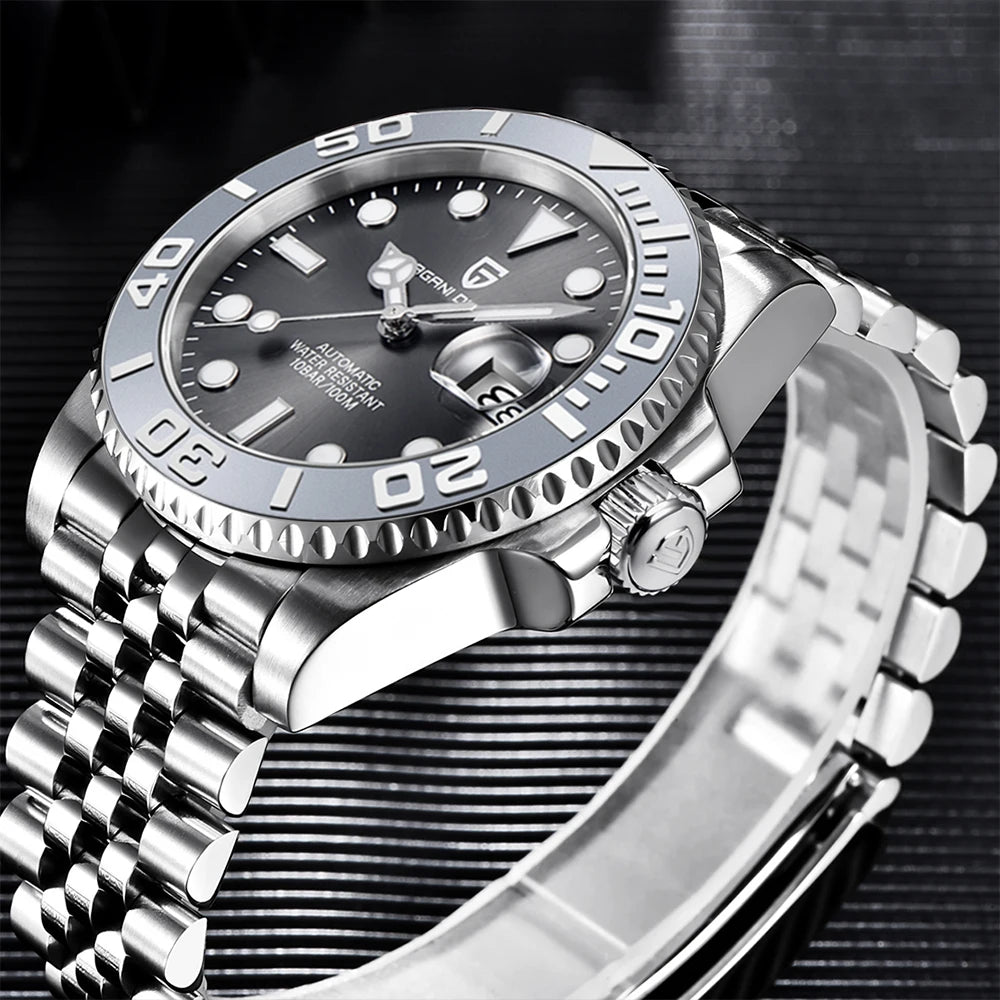 PAGANI DESIGN V2 Japan Movement 40MM Luxury Men's Mechanical Watch Sapphire Glass Ceramic Bezel Automatic Diving Watches for Men