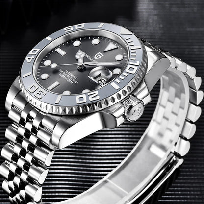 PAGANI DESIGN V2 Japan Movement 40MM Luxury Men's Mechanical Watch Sapphire Glass Ceramic Bezel Automatic Diving Watches for Men