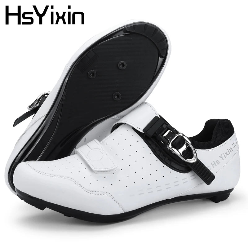 Mountain Bike Shoes Men's Cycling Shoes Quick Ratchet Buckle Compatible with SPD System Pedal for Indoor Outdoor Women MTB Shoes