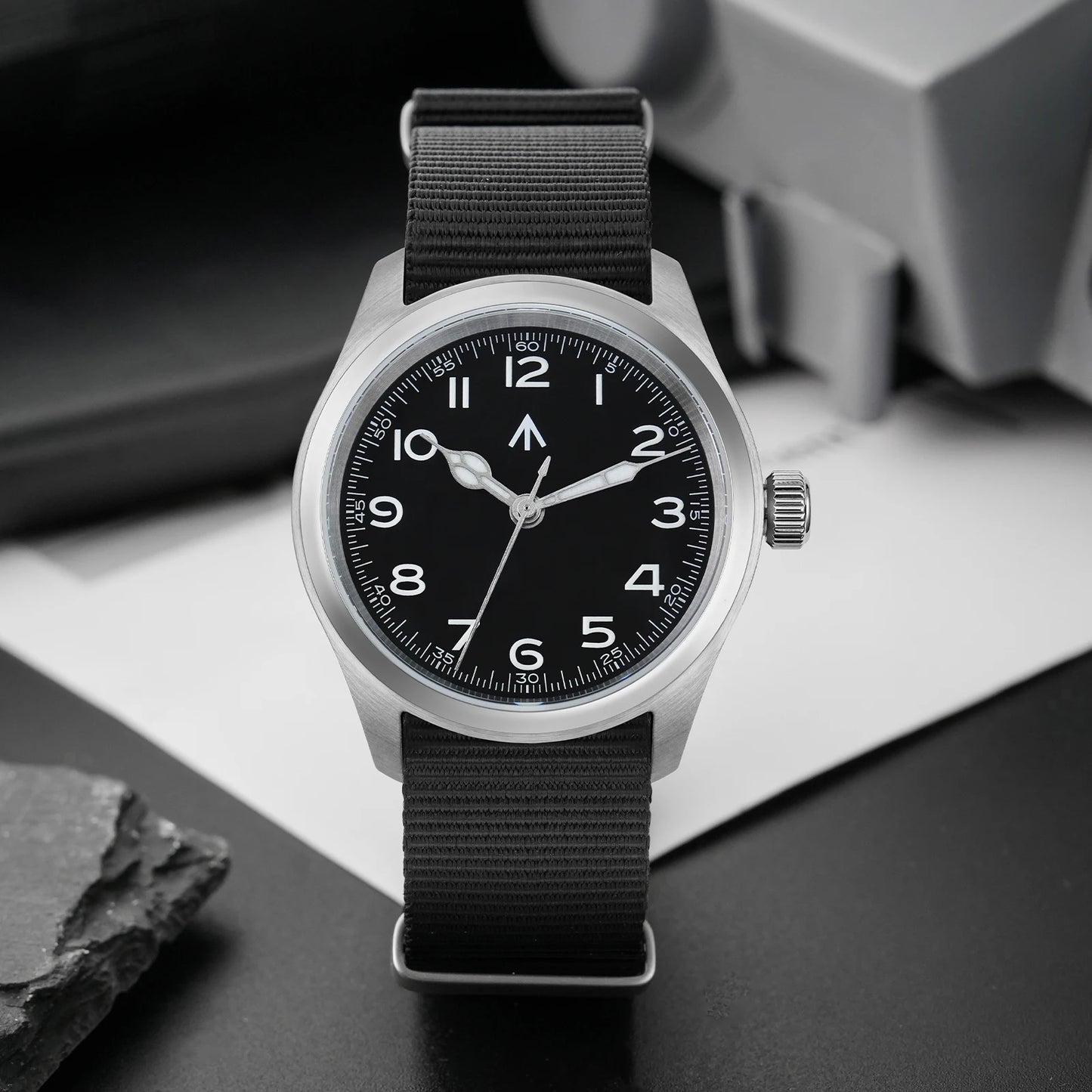 Militado ML08 V2 Vintage Quartz Watch Military VH31 Movement  Double Sapphire Crystal C3 BGW-9 Luminous Waterproof 38mm Watch