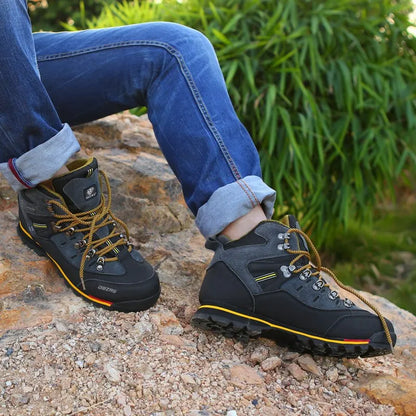Sapatos de caminhada para homem, ténis outdoor de escalada em montanha, botas de neve casuais de alta qualidade para homem