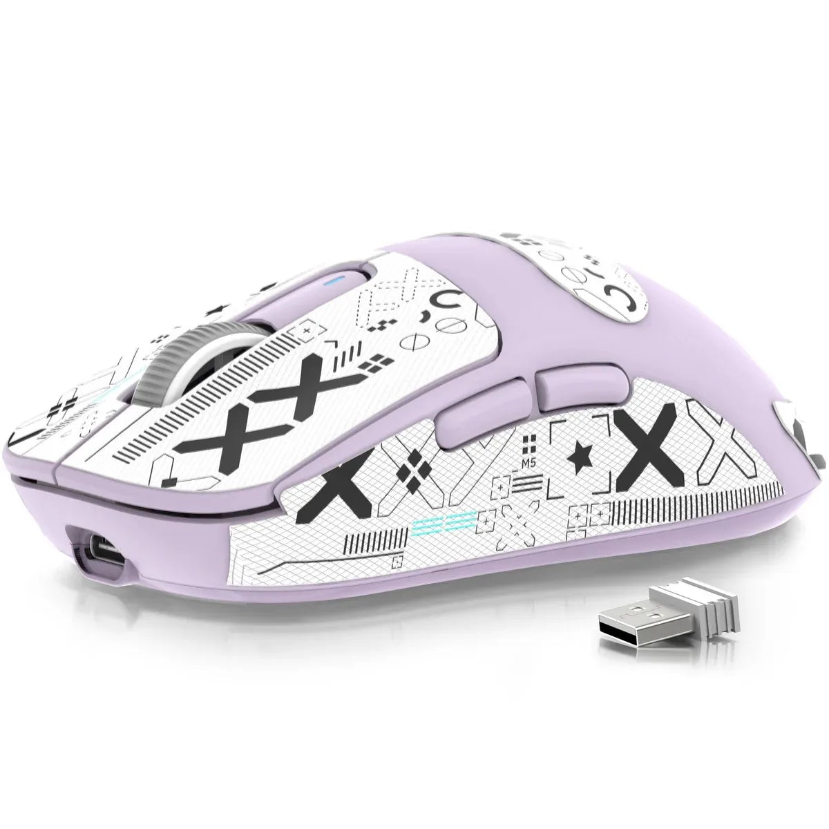 Mouse gaming wireless ATTACK SHARK X3/X3PRO 4K/8K, 26K DPI, tri-mode (cablato/2.4GHz/BT5.2), leggero, sensore PAW3395 per gamer