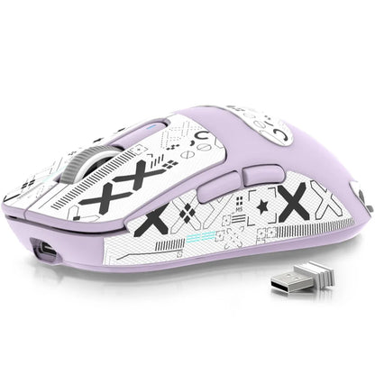 Mouse gaming wireless ATTACK SHARK X3/X3PRO 4K/8K, 26K DPI, tri-mode (cablato/2.4GHz/BT5.2), leggero, sensore PAW3395 per gamer