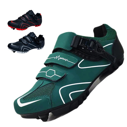 Mountain Bike Shoes Men's Cycling Shoes Quick Ratchet Buckle Compatible with SPD System Pedal for Indoor Outdoor Women MTB Shoes