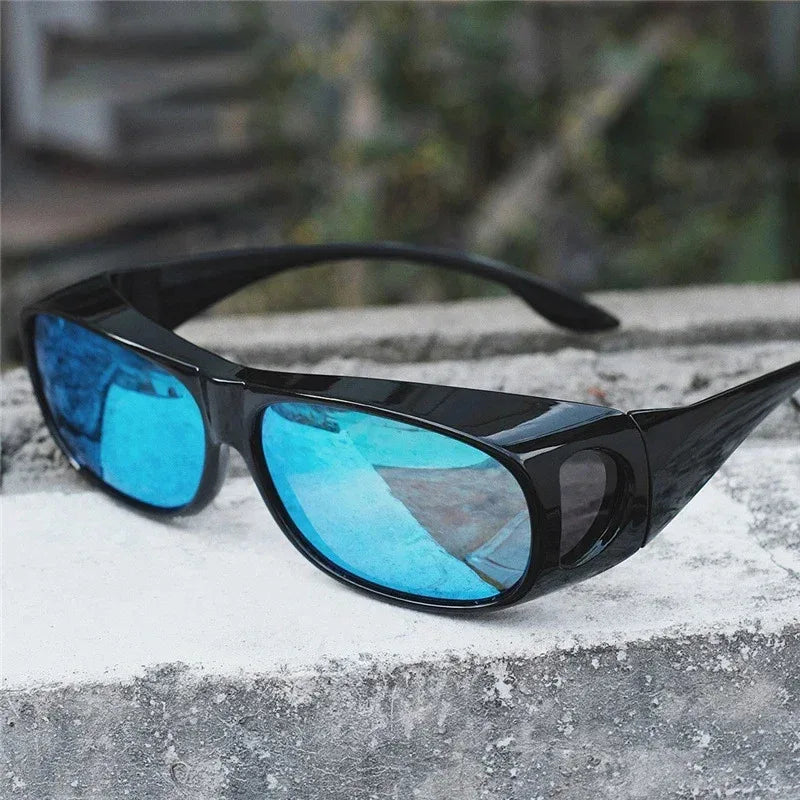 2025Polarized Sunglasses Fit Over Eye Glasses Driving Wrap Shield Goggles Fishing Glasses Sports Sunglasses Night Vision Glasses