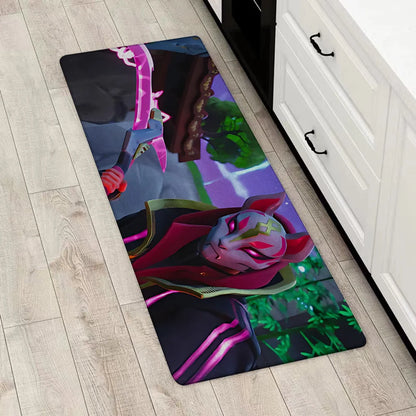 Tapete de Entrada Fortnite para Porta Principal, Antiderrapante, Tapete de Cozinha, Sala de Estar, Varanda e Casa de Banho, Tapete de Chão / Carpete