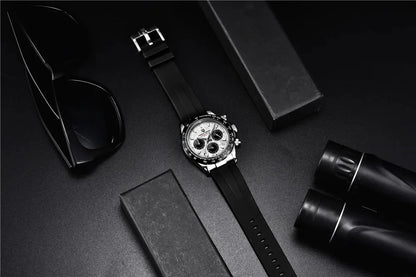 Nuevo original PAGANI DESIGN PD-1664 reloj de pulsera de lujo para hombre con movimiento de cuarzo japonés VK63, cristal de zafiro, cronógrafo impermeable dorado