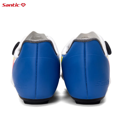 Santic men's cycling shoes 2025 new glass fiber nylon sole outdoor pro road racing shoes auto-lock road riding bicycle sneakers