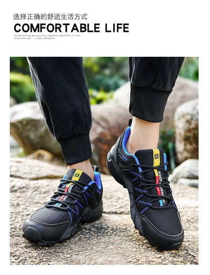 2025 Hiking Shoes for Men Non-slip Wear-resistant Comfortable Outdoor Hiking Sports Shoes Outdoor Running Shoes Walking Sports Shoes