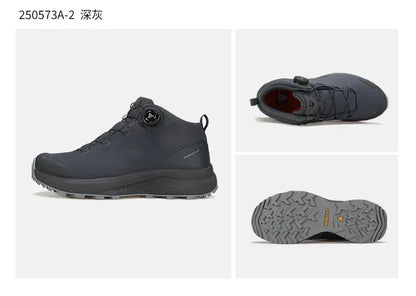 Zapatos de cuero HUMTTO para hombre, calzado deportivo de invierno para camping y actividades al aire libre, botas de trekking transpirables, zapatillas de senderismo antideslizantes para hombre