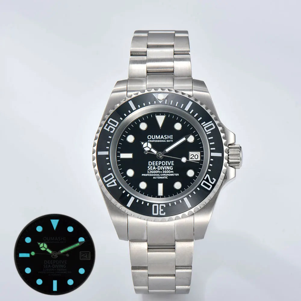 44mm High-end Men's Watch NH35 Mechanical Watch Automatic Movement Watch Sapphire Glass Stainless Steel Waterproof Watch