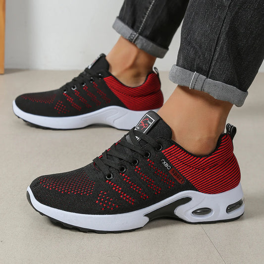 Sapatilhas de Homem Fashion Super Respiráveis com Atacadores para Corrida - Antiderrapantes, duradouras e com conforto almofadado - Sapatilhas de Moda para Homem