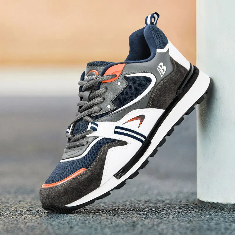 BONA Novos Designers Sapatilhas Desportivas em Couro Action para Homem Sapatilhas de Corrida para Homem Calçado de Ténis Masculino Calçado de Caminhada Fitness Moderno