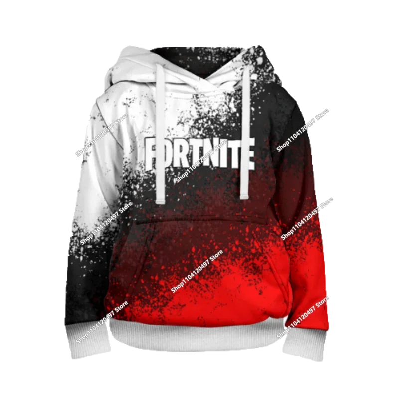 Fortnite Couple Wear Men's and Women's Sweater Children's Printed Casual Hoodie Student Outdoor Sports Simple Long-Sleeved