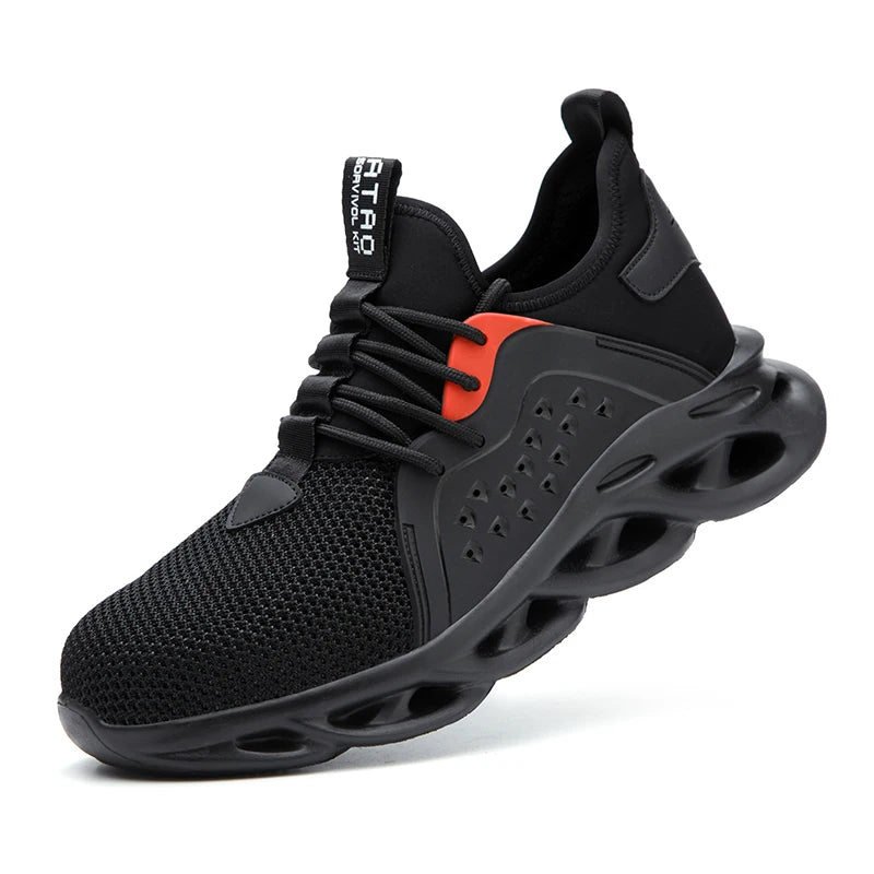 Chaussures de sécurité de travail pour hommes, baskets de travail légères et indestructibles, chaussures de sécurité à bout en acier, bottes de protection de sécurité, chaussures de toiture