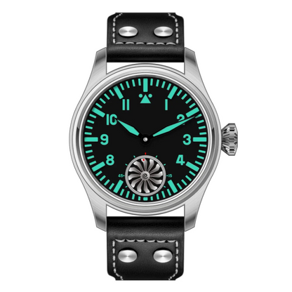 Hruodland 2025 Neue mechanische Herrenuhr Seagull ST3620 Retro-Pilot 43MM BGW-9 Leuchtend Saphirglas Turbine Reloj Hombre
