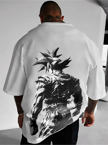2026 New Summer Dragon Ball 40th Anniversary Son Goku 100% Cotton Anime Printed T-shirt Extra Size Casual Streetwear Unisex Y2K
