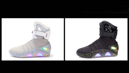Men Remote Control Led Mag Shoes Fashion Light Up Sneakers Air Shoes Usb Recharging Shoes Back To The Future Boots 1989