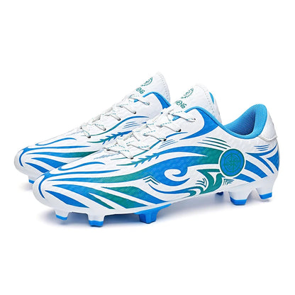 Original Soccer Cleats Men Training Shoes Outdoor Non-slip Children's Football Shoes Long Spikes Men's Futsal Shoes Size 32-45