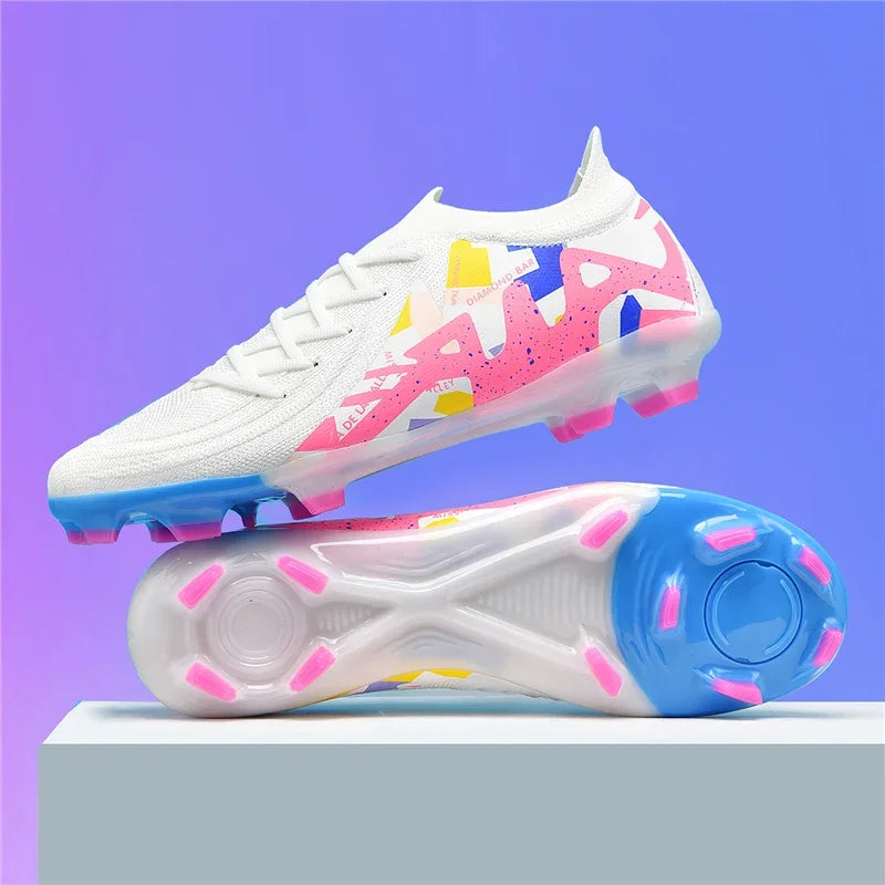 New Men's Soccer Shoes Adult Non-Slip Boys Adult Futsal Sport Football Boots Grass Cleats Indoor Ultralight Turf Comfortable