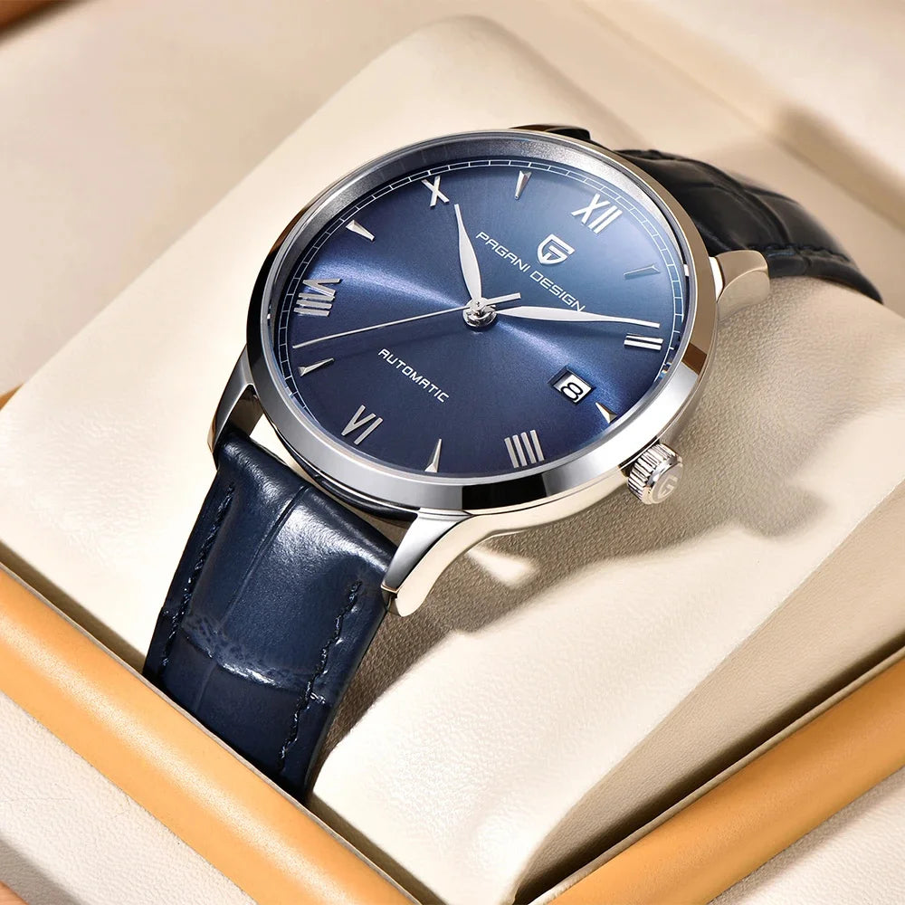 PAGANI DESIGN 40MM Pilot Men Mechanical Watch Luxury Sapphire Glass Automatic Watch 100M Waterproof NH35 Wristwatch For Men