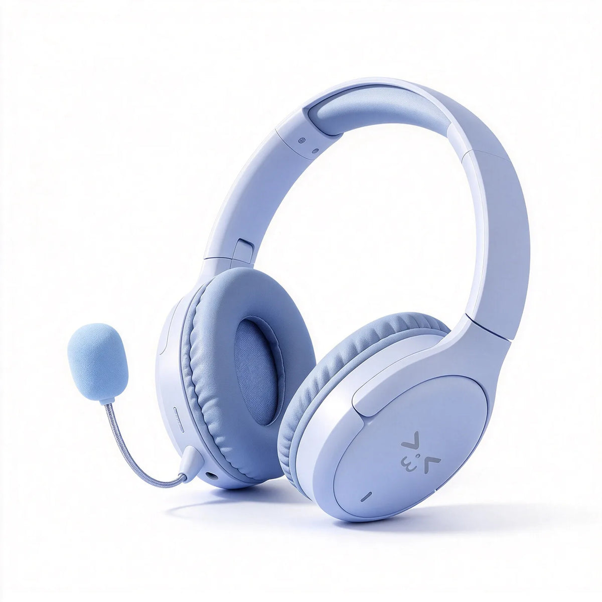 Casque sans fil pour enfants avec micro amovible, Bluetooth 5.4, supra-auriculaire, emplacement pour carte TF, réduction de bruit par IA, pour l'école, les études en ligne et la musique
