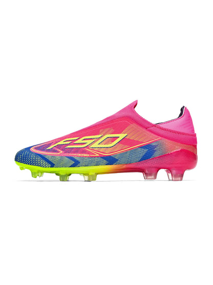Anti-Slip AG/FG Soccer Boots, TPU Shock Absorption Sole, Durable PU Fabric Upper, Teen Boys and Girls Professional Field Sneakers