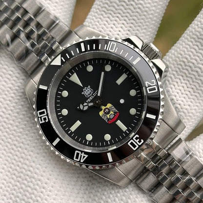 STEELDIVE SD1954 Black Dial 41MM Stainless Steel NH35 Automatic Movement What Ghost Mens 300M Dive Watch  Sapphire Glass