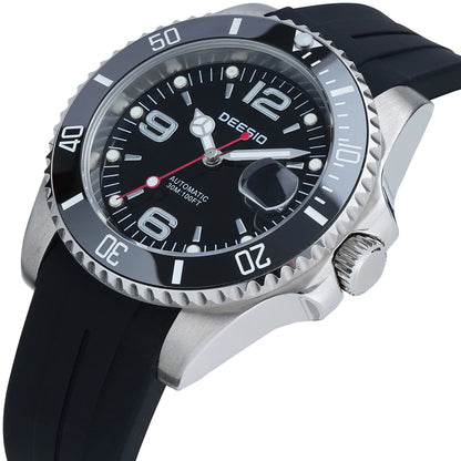 DEESIO Men's Automatic Mechanical Watch Stainless Steel Luminous Date Sports Casual Luxury Watch Gift for Men Sapphire Crystal