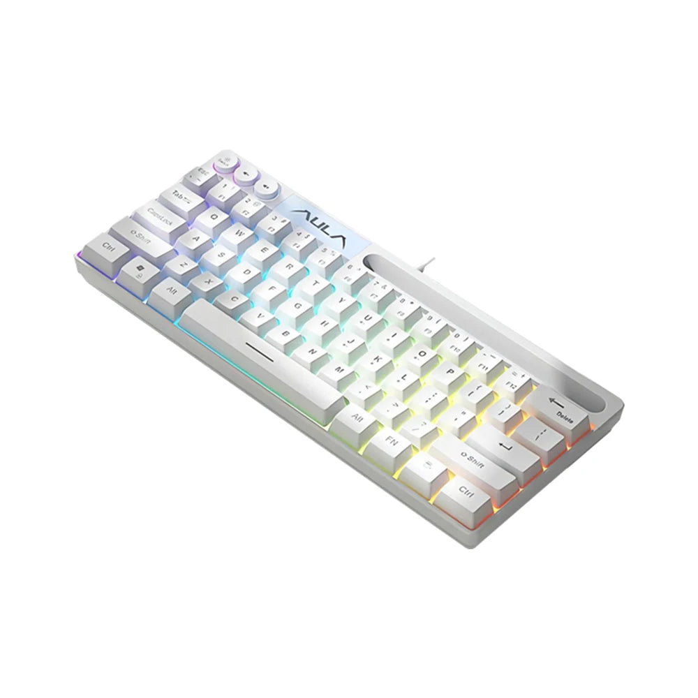 AULA F3061 Mechanical Touch Feel Keyboard 61 Keys Wired Mini Keyboard RGB Backlight Keyboard Desktop Laptop Game Keyboard