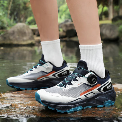 Scarpe da running da uomo primavera/estate, scarpe da trekking outdoor resistenti all’usura con chiusura BOA, stile sportivo e casual traspirante