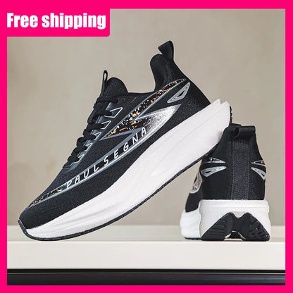 Men's Running Shoes Professional Marathon Comfortable Breathable Mesh Sneakers Daily Fitness Anti-Slip Shock-Absorbing Jogging Shoes