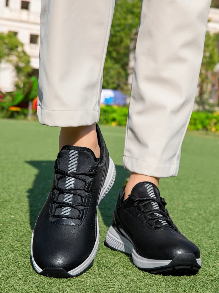 Golf Sports Shoes Men Waterproof high-Quality Leather Golf Competition Sports Shoes Formal Shoes Golf Course Men Training Shoes