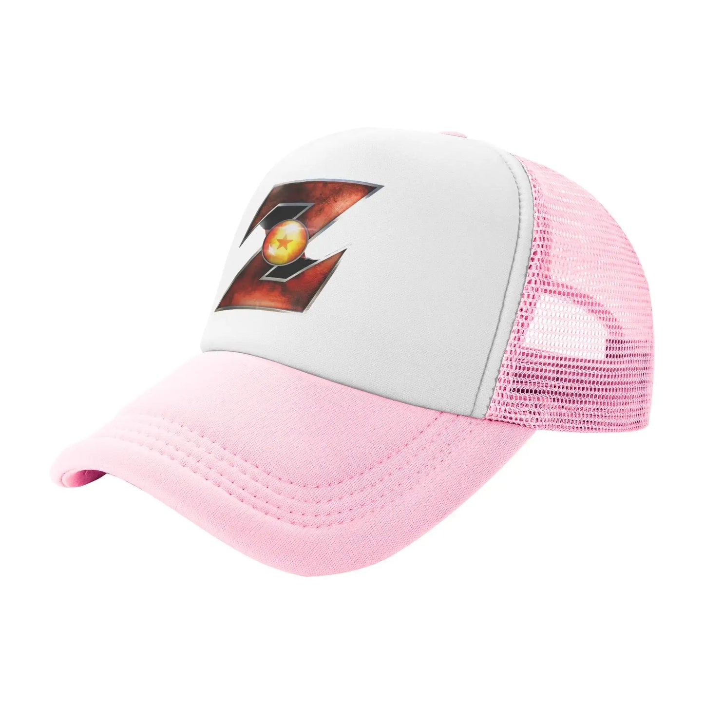 Adult Dragon Ball  Z Logo Trucker Caps Mesh Baseball Cap Polyester  Hats Trucker Hat Breathable Sports Cap Summer, produit gaming premium Fraquane