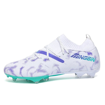 Botas de fútbol de césped profesionales para hombre, botines de fútbol con malla transpirable, zapatillas de fútbol juveniles antideslizantes, sneakers masculinas Society Chuteira