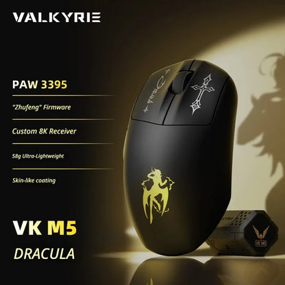 VALKYRIE VK M5 PRO Wireless Mouse Dual 8K Intelligent Display Screen Receiver Ergonomic Lightweight Low Latency Gaming Mouse