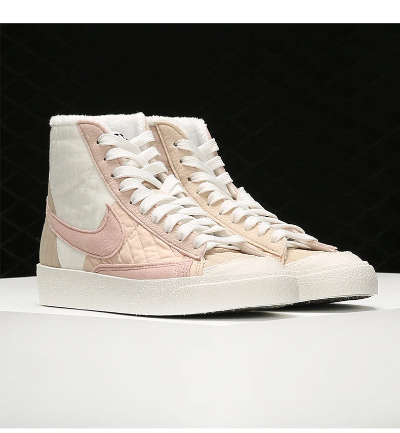Nike Official Genuine BLAZER Pioneer — Sapatilhas casuais desportivas de cano alto para mulher DO7445-261