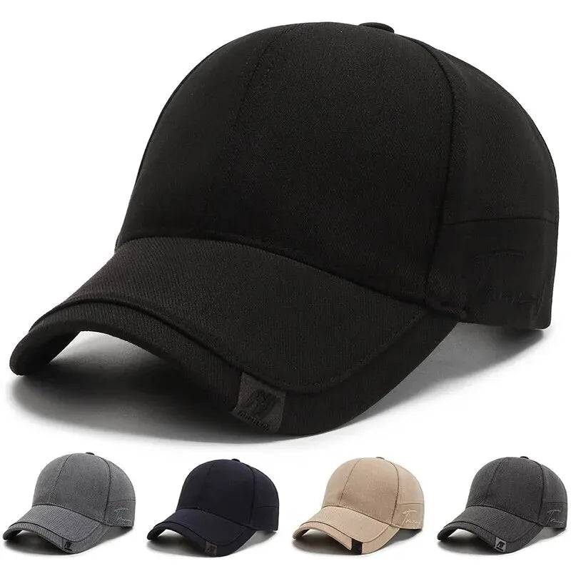 Cappellino da uomo Tide con visiera, cappello da sole coreano da uomo, nero, modello Tide, semplice, casual e versatile, cappellino da baseball