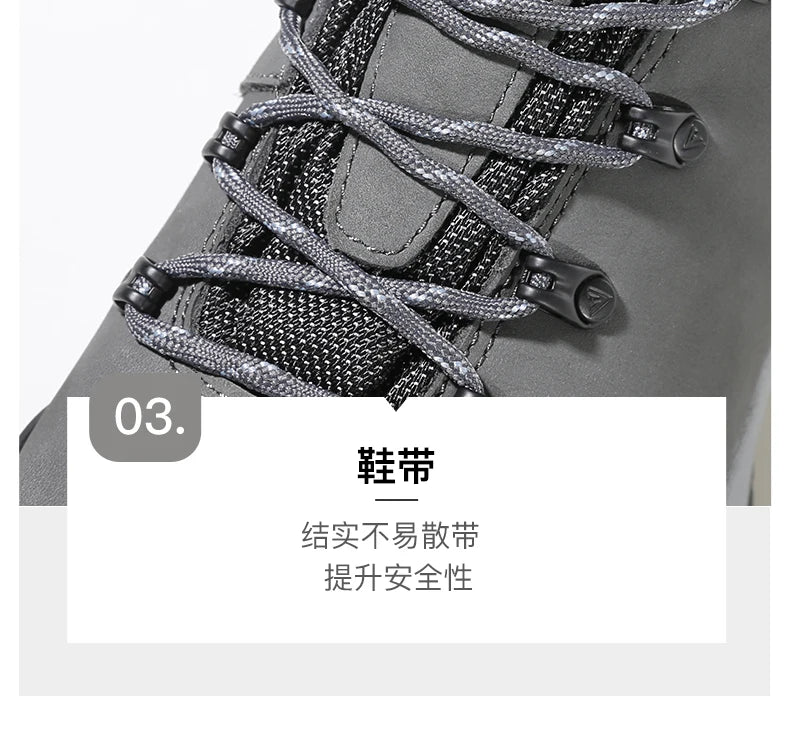 HUMTTO Hiking Shoes Men's Waterproof Hunting Boots Tactical Desert Combat Ankle Trekking Boots Male Women Warm Leather Sneakers