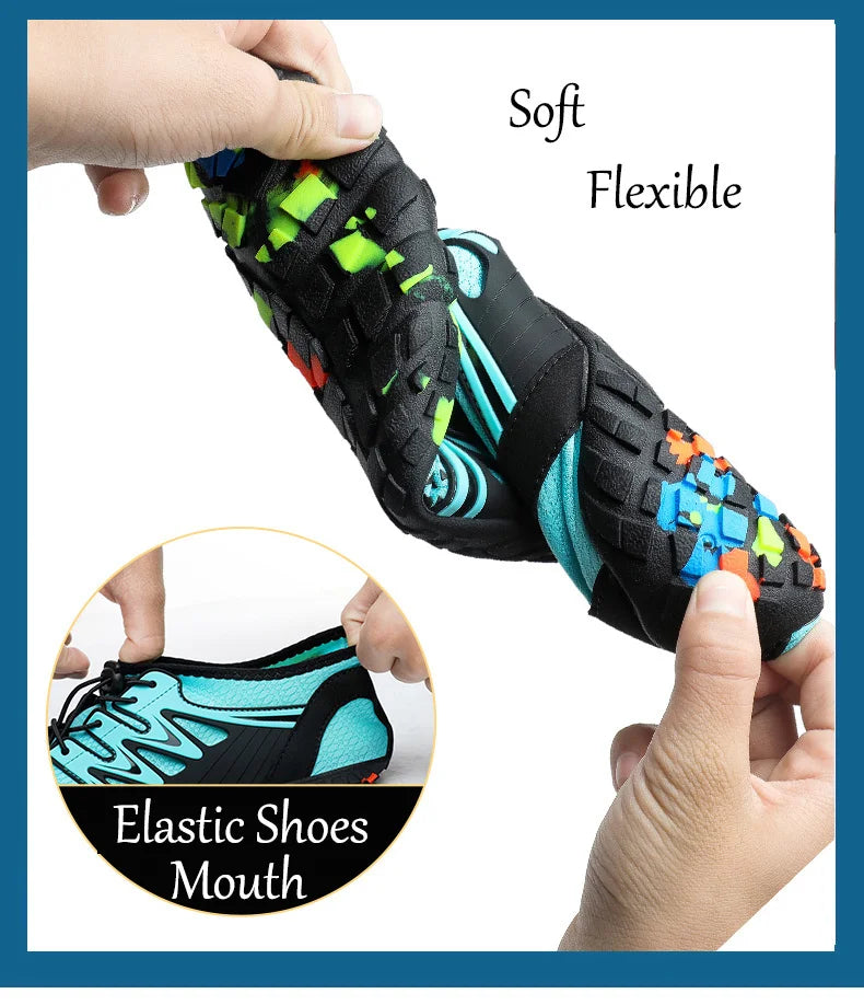 Zapatos acuáticos unisex de secado rápido con drenaje para vadeo, playa, deportes acuáticos, natación, yoga, buceo, surf y uso barefoot