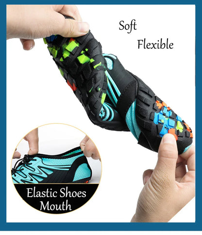 Zapatos acuáticos unisex de secado rápido con drenaje para vadeo, playa, deportes acuáticos, natación, yoga, buceo, surf y uso barefoot